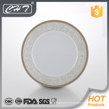 Placa de cena de cerámica caliente del hueso fino de la flor de la suerte de la venta A023